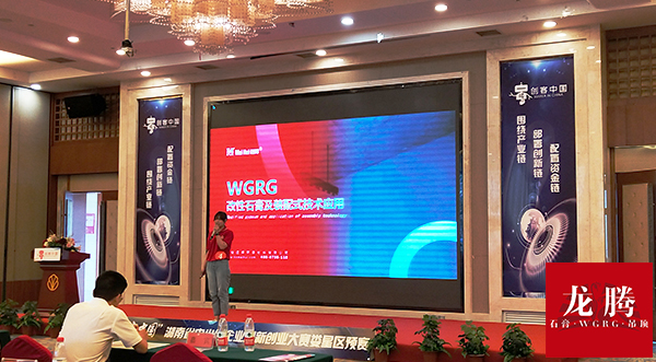 湖南邁輝環(huán)保材料有限公司(龍騰石膏吊頂)《WGRG改性石膏及裝配式技術(shù)應(yīng)用》演講現(xiàn)場(chǎng)